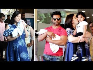 Urvashi Sharma & Sachin Joshi Blessed With Baby Boy - FIRST Visuals Outside Hospital Full Video HD