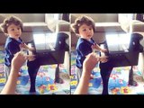 Taimur Ali Khan Playing Piano With Mommy Kareena Kapoor Inside House In Bandra