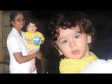 Taimur Ali Khan Looks Super CUTE & DELIGHTED | SPOTTED With Nanny In Bandra