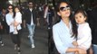 Shahid Kapoor SPOTTED With Wife Mira Rajput and CUTE Daughter Misha At Mumbai Airport