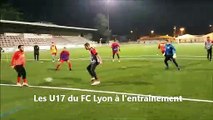 Les U17 du FC Lyon s'entraînent