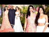 Jhanvi Kapoor & Khushi Kapoor's STYLISH ENTRY At Sonam kapoor & Anand Ahuja's Wedding Reception