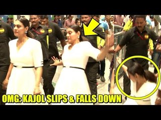 OMG: Kajol SLIPS and FALLS DOWN BADLY In a Shopping Mall | Embarrassing Moments | Bollywood Incident