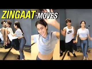 Jhanvi Kapoor & Bf Ishan Khatar ZINGAAT Dance Practice Video