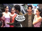Ishaan Khattar SAVES GF Jhanvi kapoor from EMBARRASSING Moment While DHADAK Movie Promotions