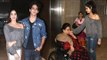Jhanvi Kapoor & Ishaan Khattar With Grand Mother Nirmal Kapoor Attend Dhadak Movie Special Screening