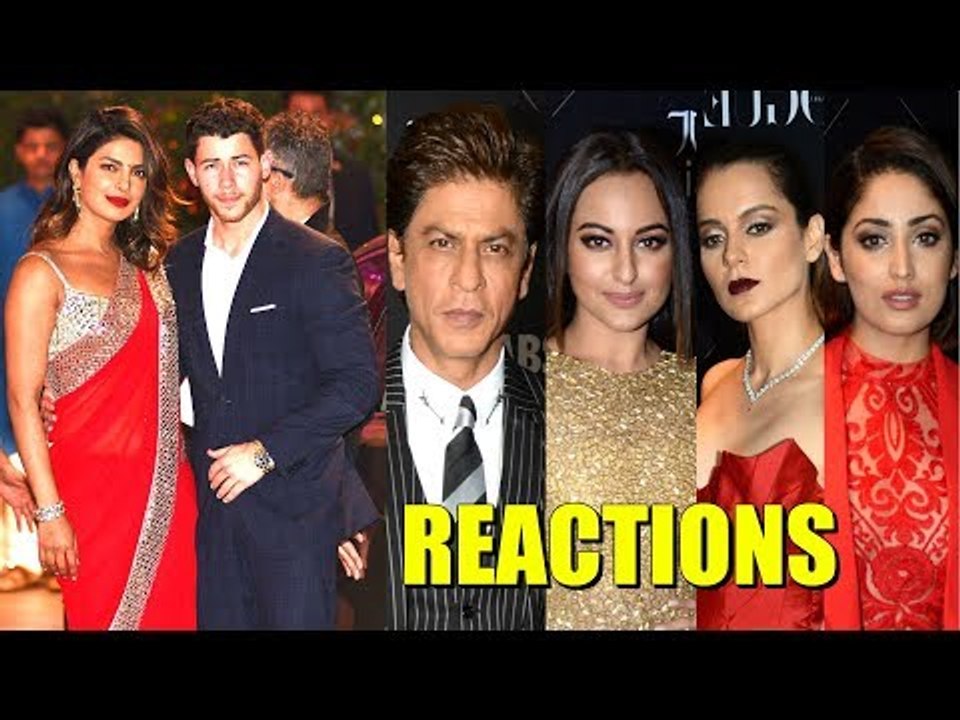 Bollywood Celebs REACTION On Priyanka Chopra & Nick Jonas Wedding  Shahrukh Khan, Kangana Ranaut Son