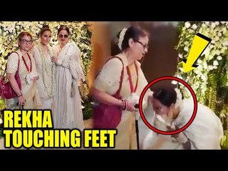 Rekha's SHOWS LOVE & RESPECT For Manisha Koirala's Mom | Touching Feet | Manisha Koirala's Birthday