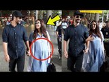 PREGNANT Neha Dhupia With LOVING Hubby Angad Bedi | First Video | Must watch | Spotted At Airport