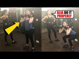 GYM VIDEO: Katrina Kaif TEACHING SQUATS To Alia Bhatt | Friendship Goals