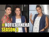 PREGNANT Neha Dhupia With ATTRACTIVE Kajol Recording For #nofilterneha Season 3