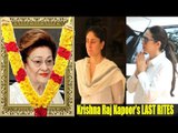Bollywood Celebs BREAKS DOWN At Krishna Raj kapoor's LAST RITES | Kareena Kapoor, Karisma Kapoor
