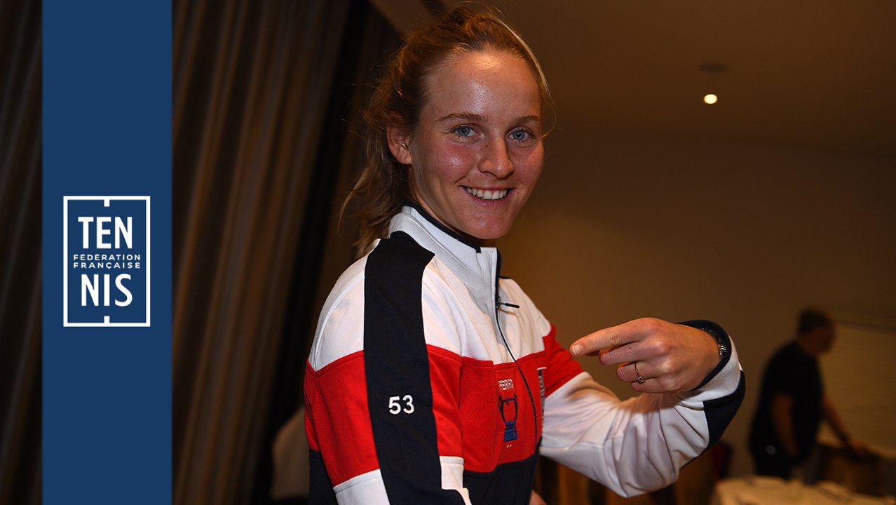 Fed Cup #BELFRA, la minute bleue n°1 : Fiona Ferro en bleu-blanc-rouge !