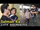 Salman Khan's Nephew Ahil Sharma LOOKS CUTE with Daddy Ayush Sharma at Mumbai Airport