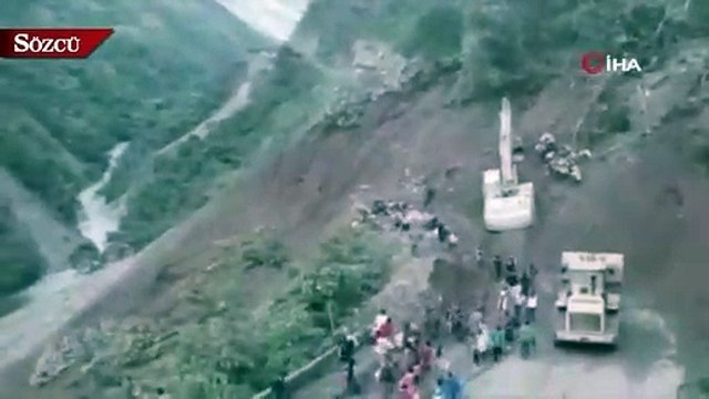Bolivya’daki toprak kayması faciasının görüntüleri ortaya çıktı