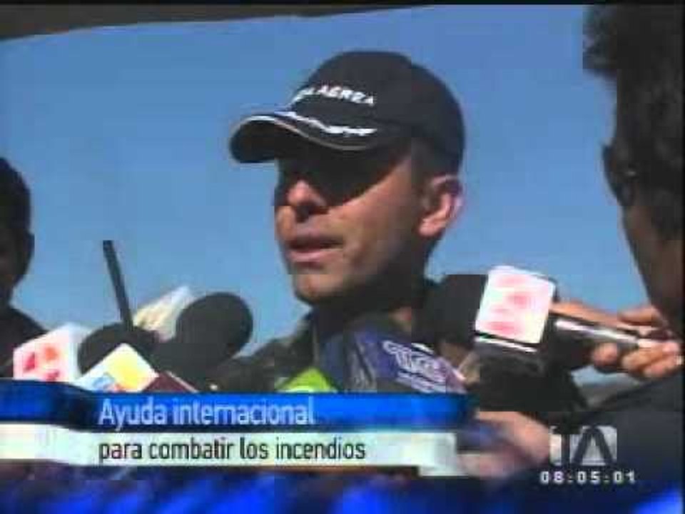 Ayuda internacional para combatir los incendios...