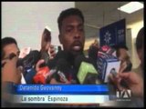 Fue detenido el jugador de fútbol Geovanny 'La sombra' Espinoza