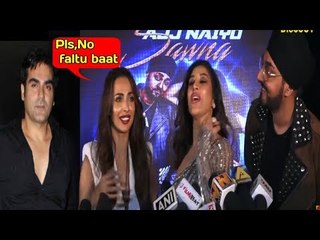 Malaika Arora Ignore DABANG 3 Questions @ Sophie Choudry's Song relese, Ajj Naiyo Sauna | RDB band|