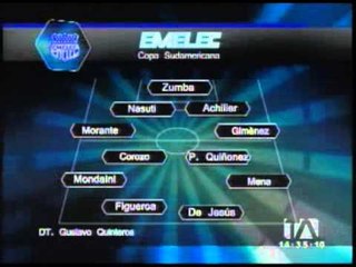 Esteban Dreer es baja en Emelec por resentimiento de lesión