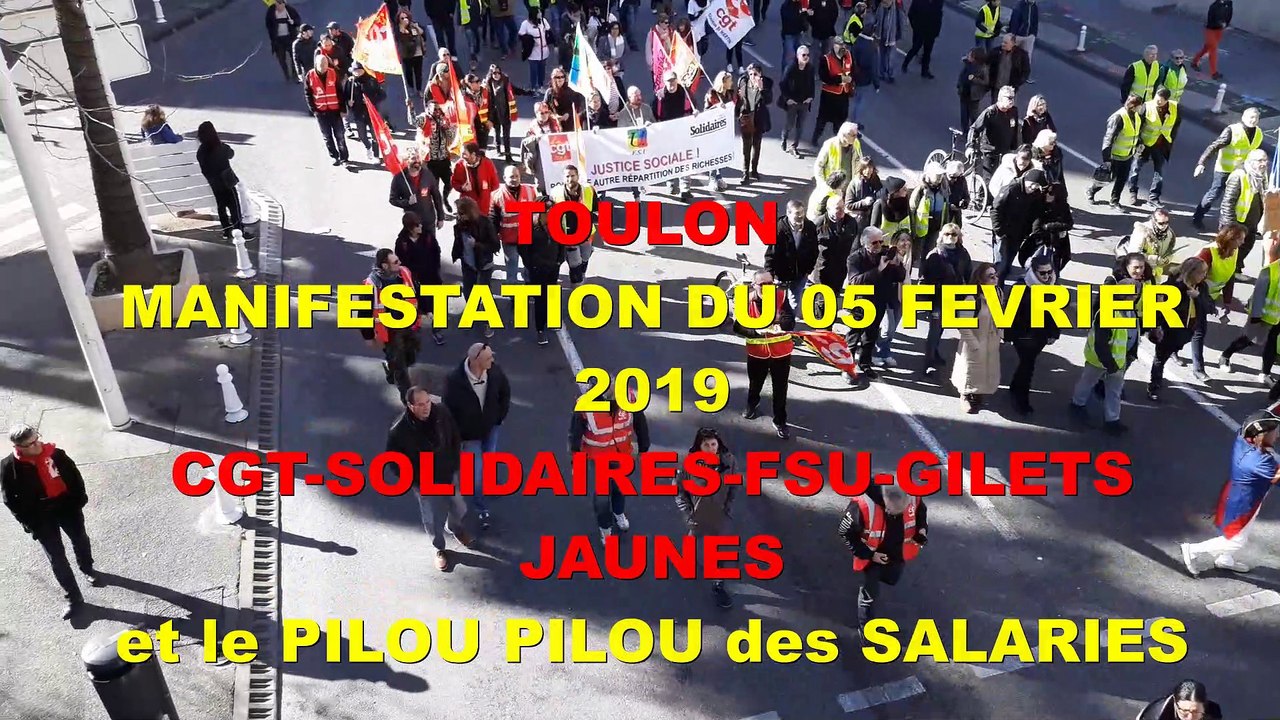 Toulon Manifestation du 5 Février 2019