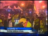 Así festejaron los hinchas toreros en Quito la obtención de la estrella 14