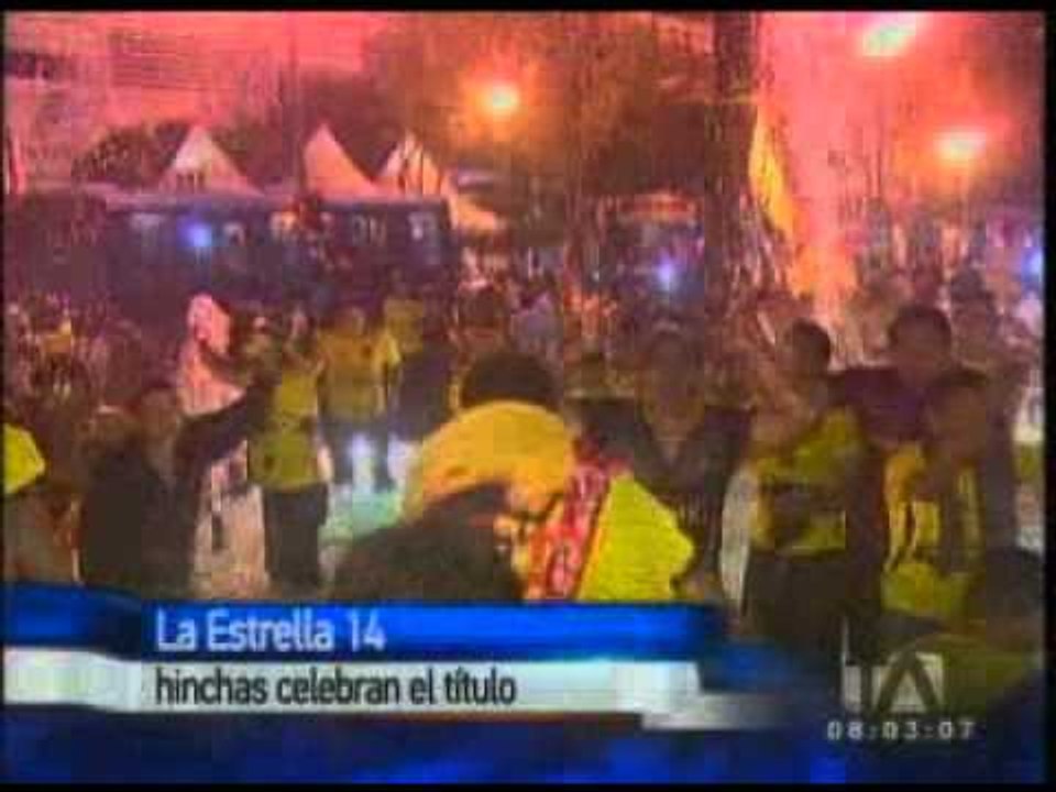Así festejaron los hinchas toreros en Quito la obtención de la estrella 14