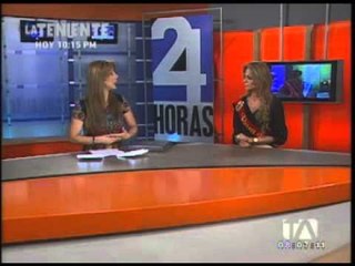 Gisella Bayona entrevistó a la Reina de Quito, Silvana Di Mella