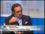 Entrevista a Roberto Ponce, candidato a asambleísta por el Prian