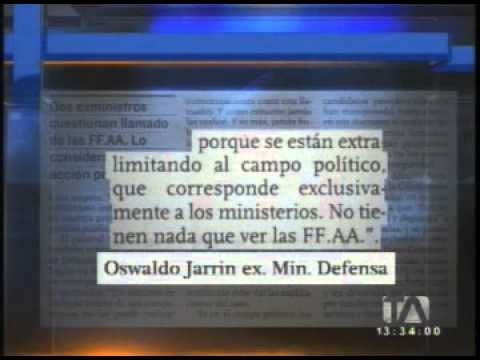 FF.AA piden prudencia a actores políticos cuando hablen de temas de seguridad