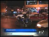 Persecución policial en Guayaquil