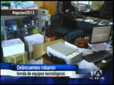 Video: Delincuentes asaltan almacén de equipos tecnológicos