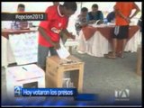 El proceso electoral empezó ayer con la votación de los presos sin sentencia del país