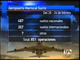 851 vuelos en cinco días de operaciones de NAIQ