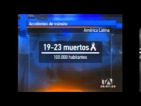 Accidentes de tránsito en Ecuador causan más de 55 mil víctimas por año