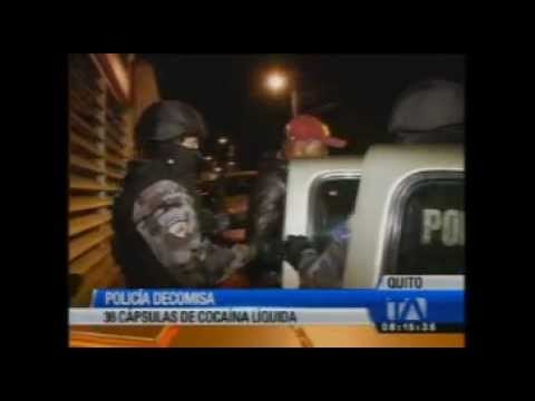 Policía decomisa 36 cápsulas de cocaína líquida