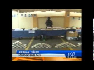 Guerra al tráfico de drogras en el país