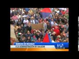 Riobamba marcha en rechazo a la  administración de la alcaldía