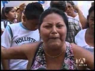 Desalojados realizaron un platón en Guayaquil