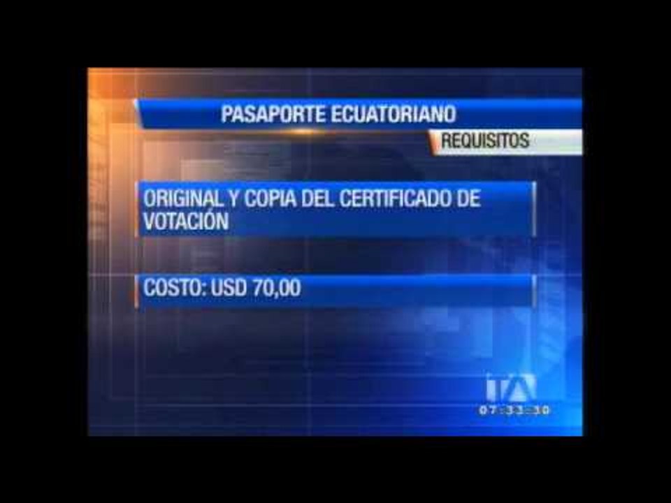 Este es el nuevo formato para el pasaporte ecuatoriano