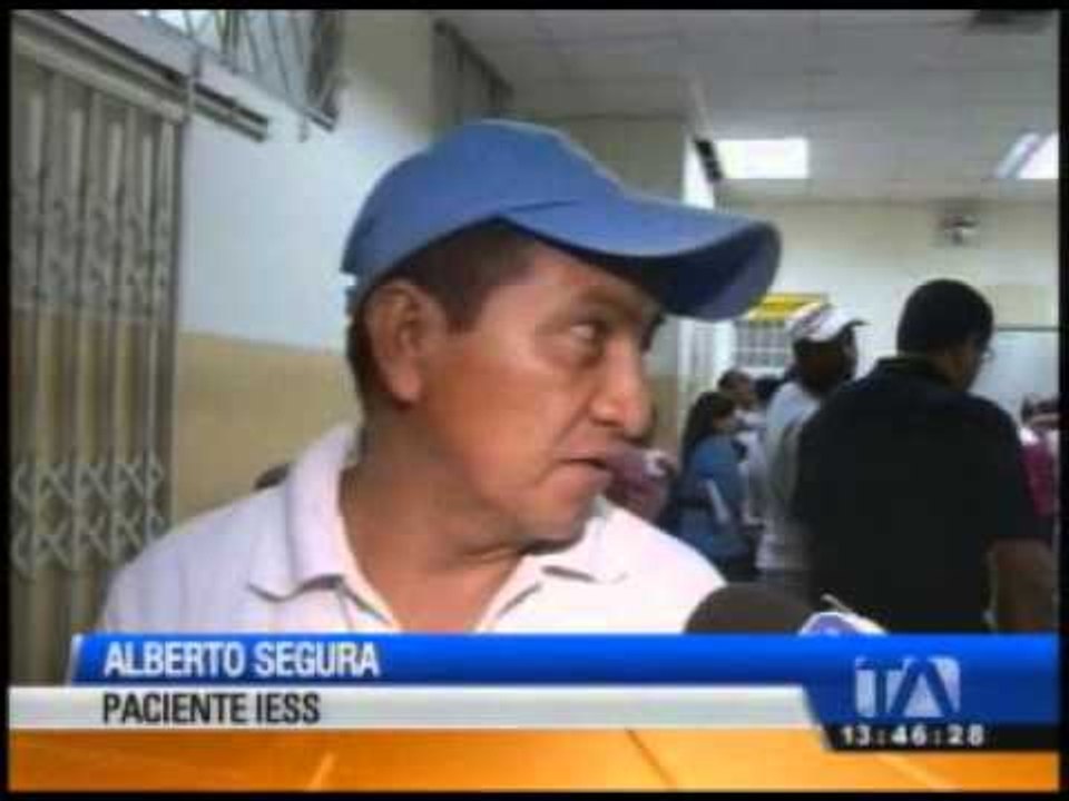 Hospitales del IESS descartan escasez de medicinas.
