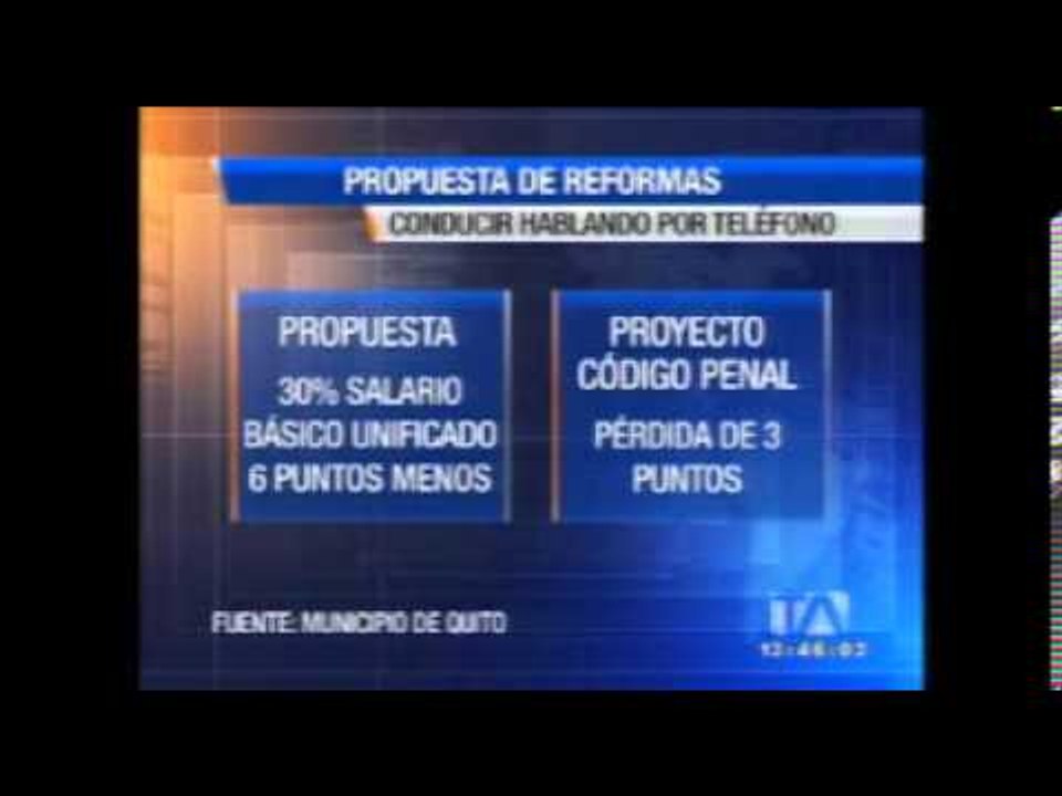 Alcalde de Quito entregó propuesta de reformas de tránsito