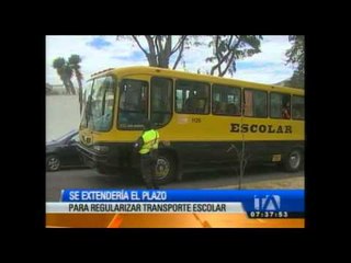 Se extenderá el plazo para regularizar el transporte escolar