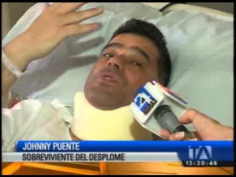 Epmmop se encargará de los gastos médicos de la víctima del desplome en Quito