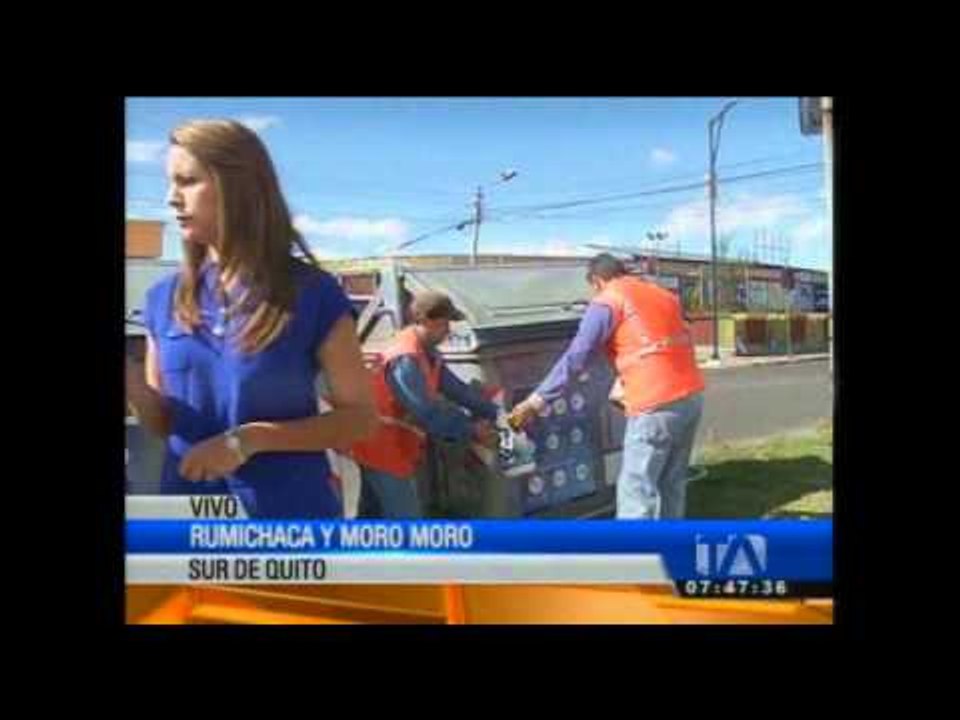 159 dólares de multa para quienes dañen los contenedores de basura en Quito