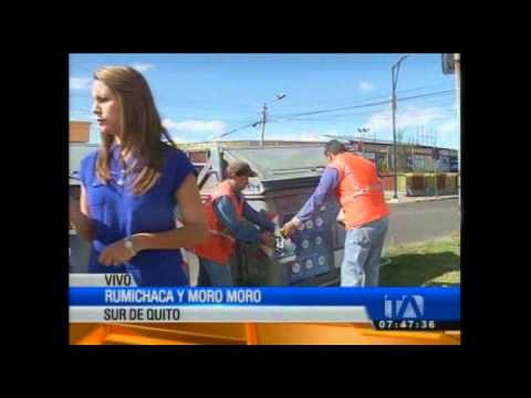 159 dólares de multa para quienes dañen los contenedores de basura en Quito