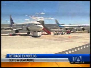 Hubo retraso en vuelos de Quito a Guayaquil