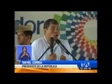 Presidente Correa inaugura la primera comunidad del milenio en Cuyabeno