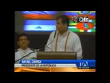 Rafael Correa expresó sus condolencias a la familia del 'Chucho' Benítez