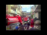Incendio consumió una bodega de textiles en Ibarra