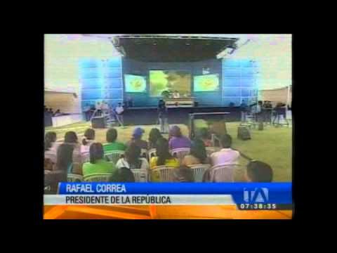 Presidente Correa anuncia la eliminación del subsidio al gas de uso doméstico en el 2016